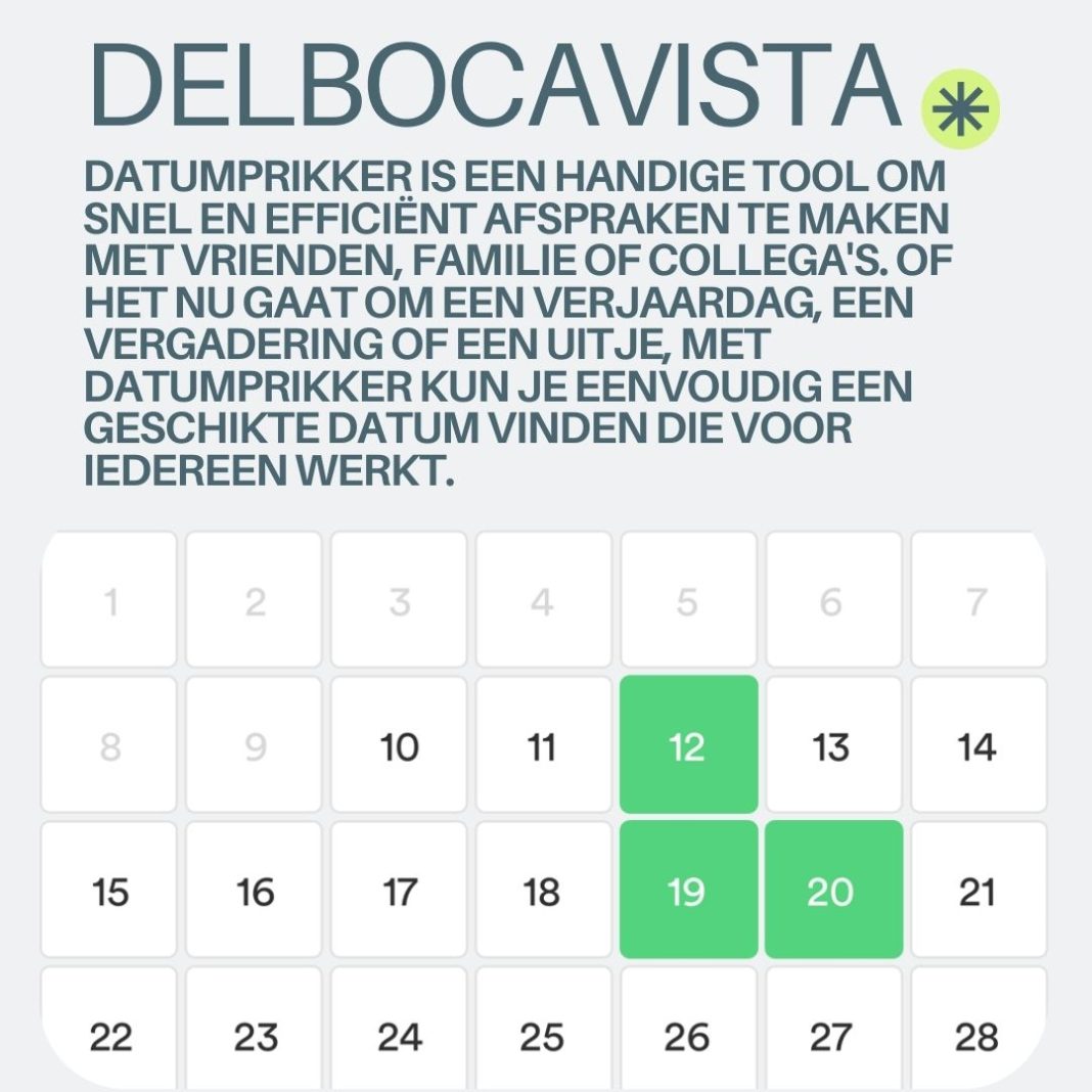 Datumprikker Eenvoudig en Efficiënt Afspreken met Vrienden en Familie