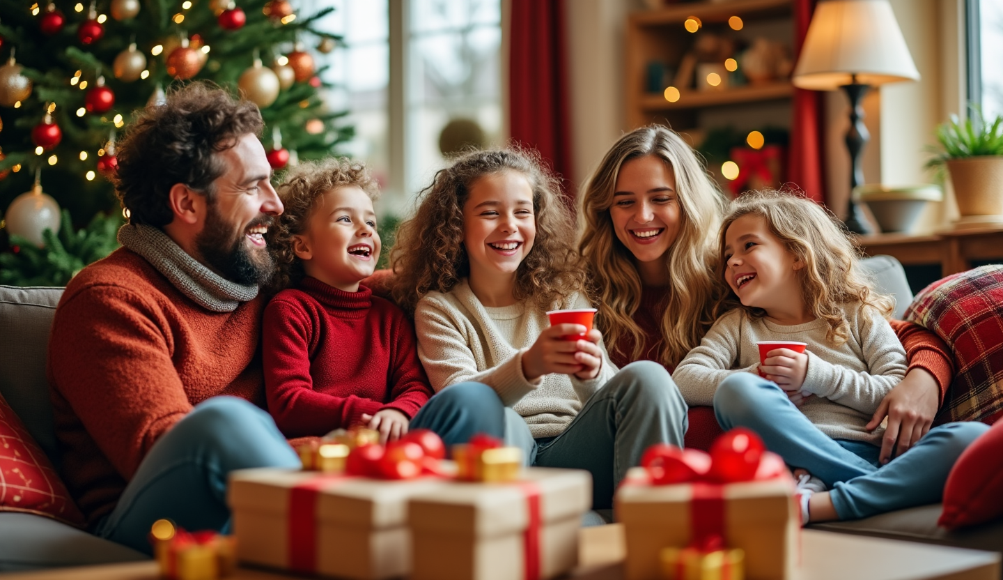 Réunion de Noël en Famille